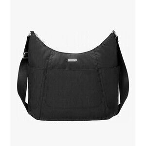 Baggallini Hobo Tote Nylon Adjustable Shoulder Strap Three Pockets Handbag
